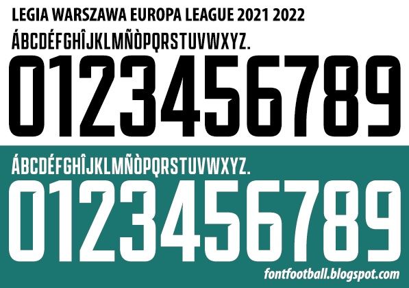 Font Vector Legia Warszawa 2021 2022 kit