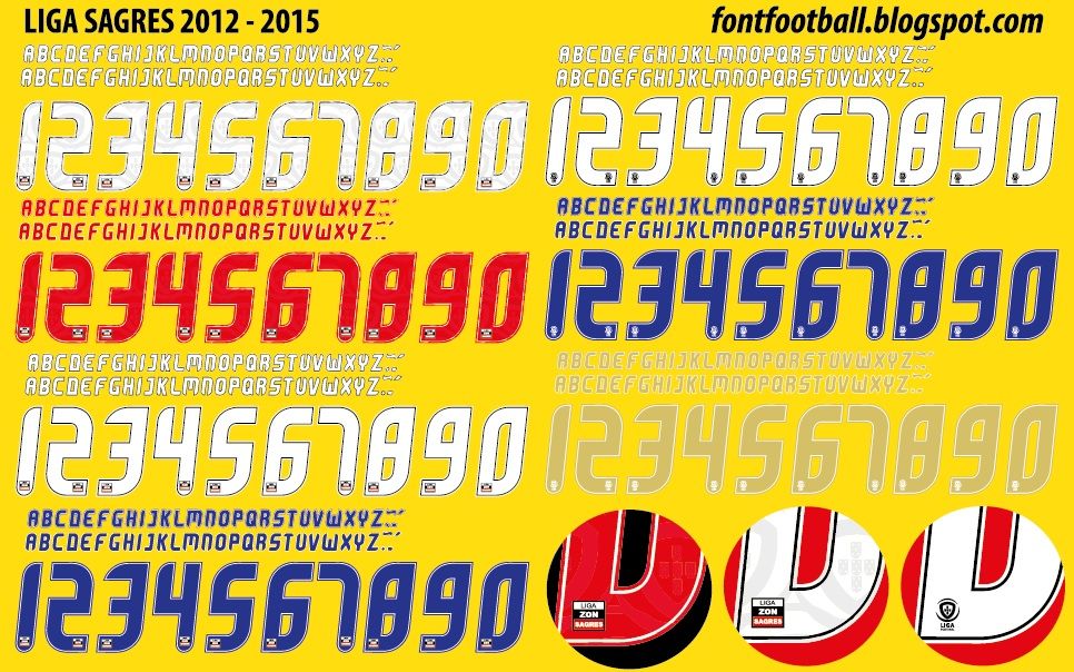Font Vector Liga Sagres Porto Benfica 2012 2013 2014 2015 kit