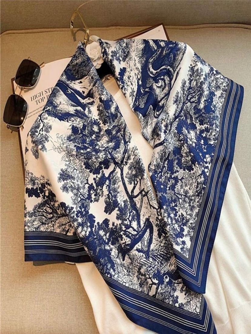 Foulard Tree Print