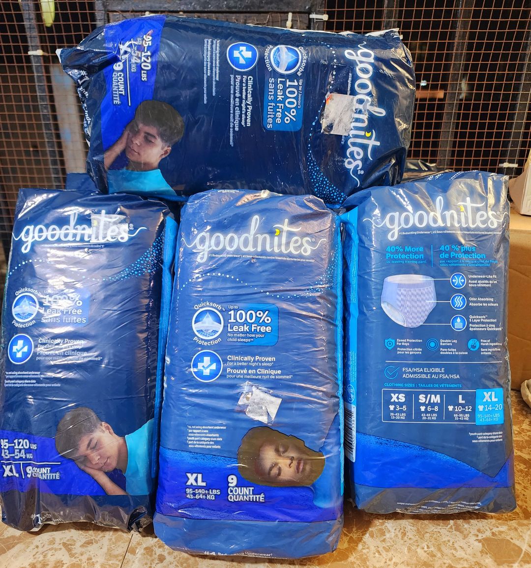 Huggies Goodnites pull-ups for big boys