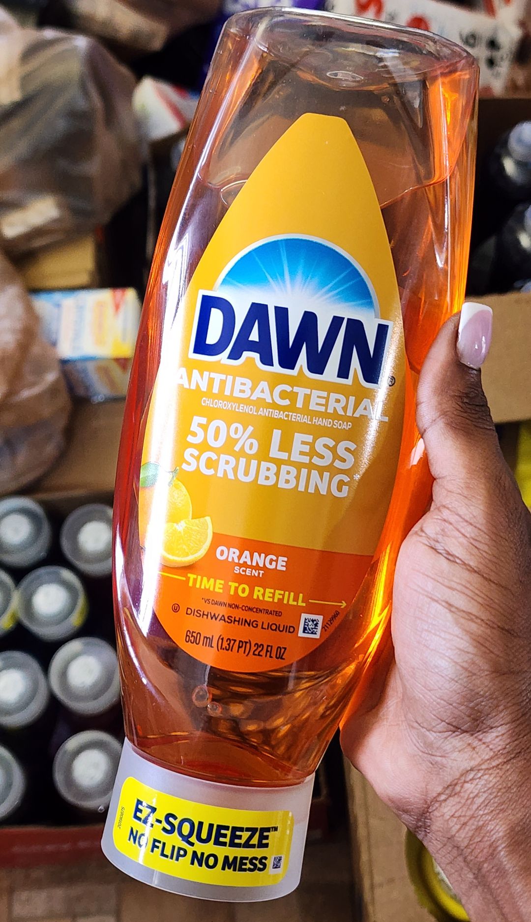 Dawn antibacterial dishwashing liquid soap