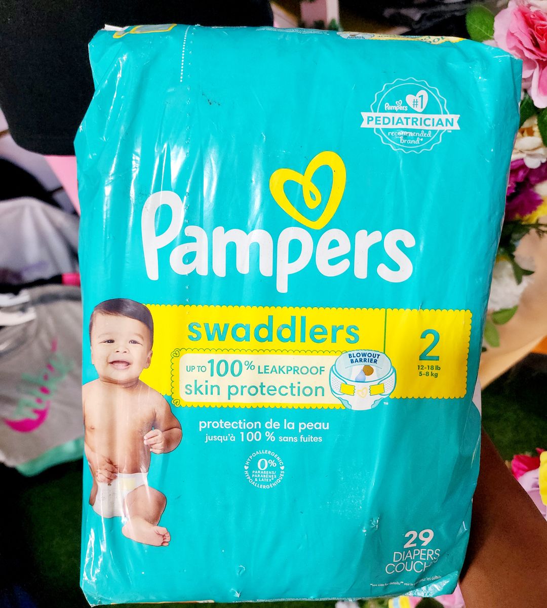 Pampers swaddlers size 2