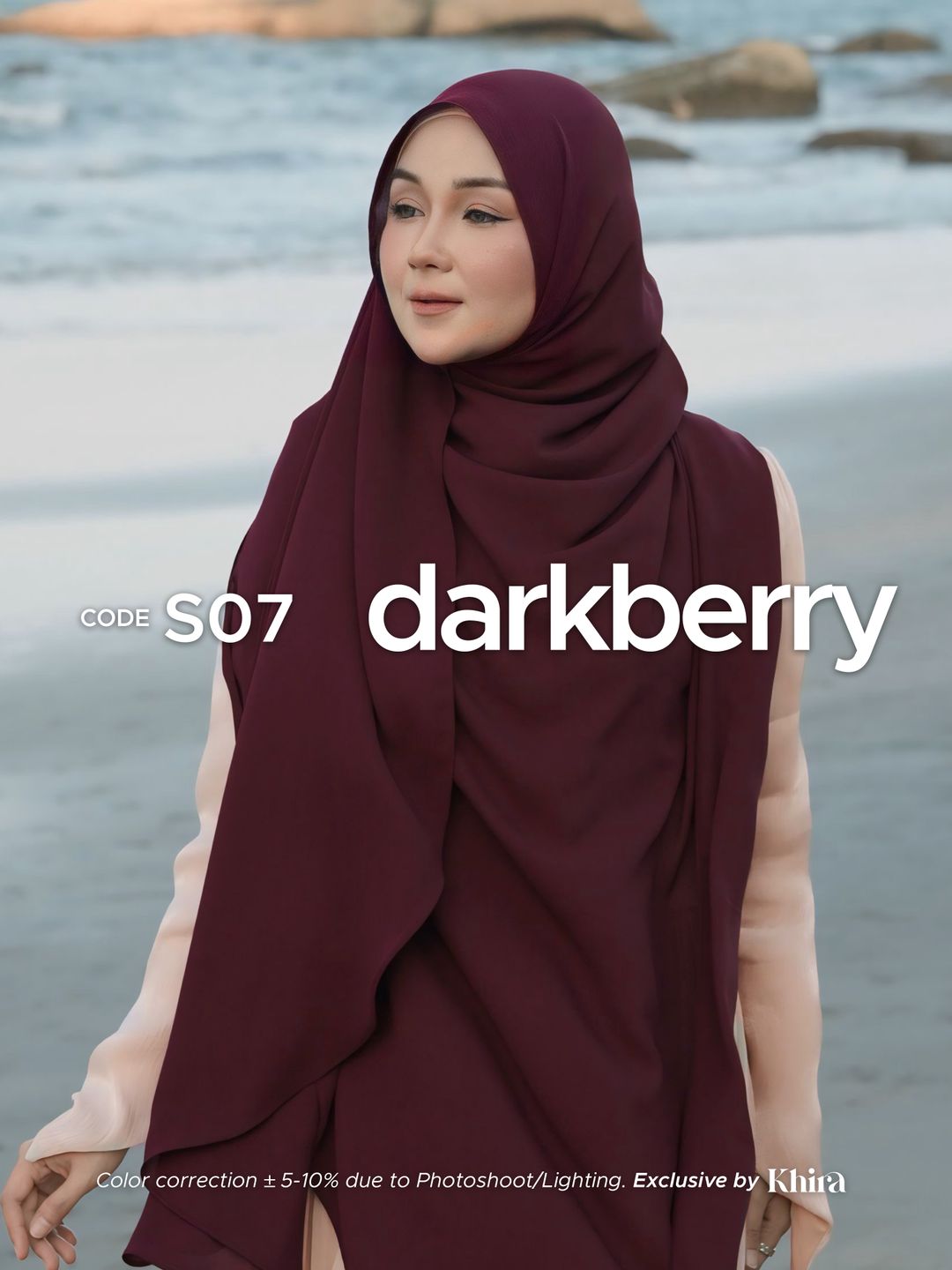 Darkberry Shawl Khira