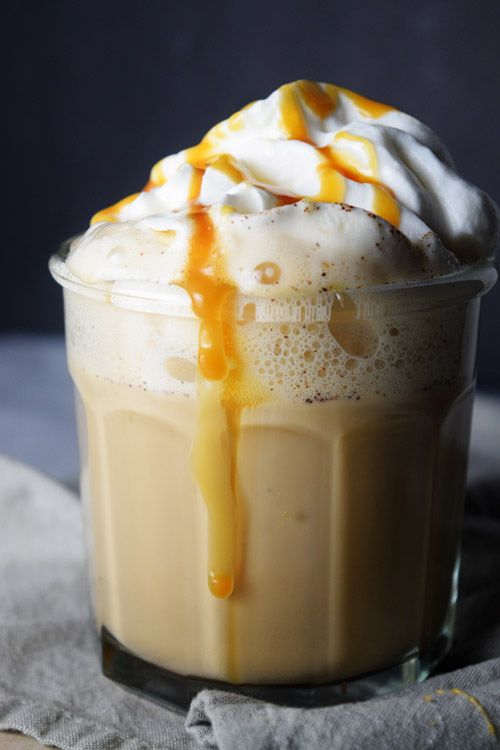 Frothy Caramel Latte 