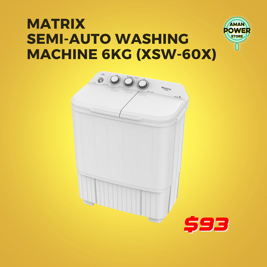 MATRIX SEMI-AUTO WASHING MACHINE 6KG (XSW-60X)
