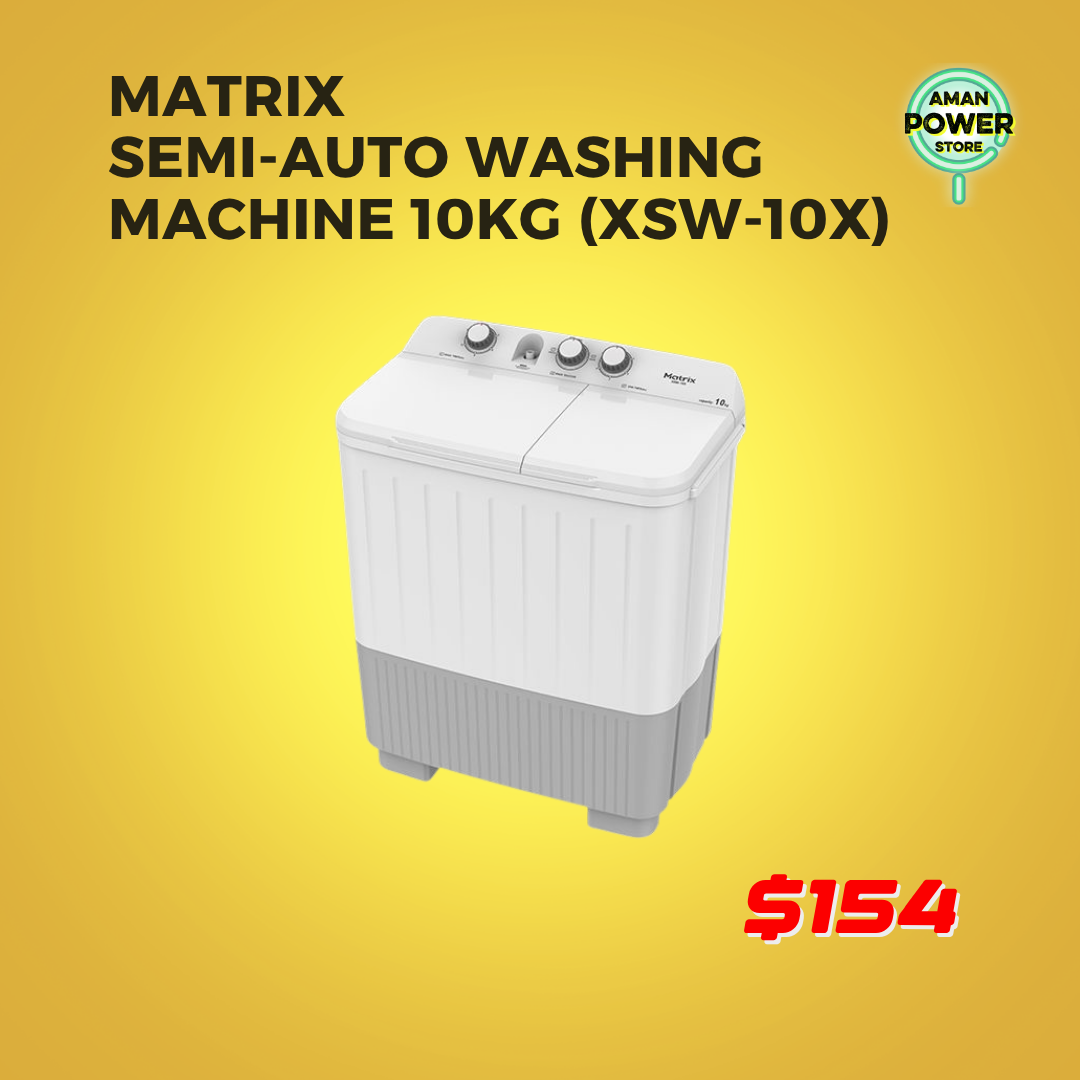 MATRIX SEMI-AUTO WASHING MACHINE 10KG (XSW-10X)