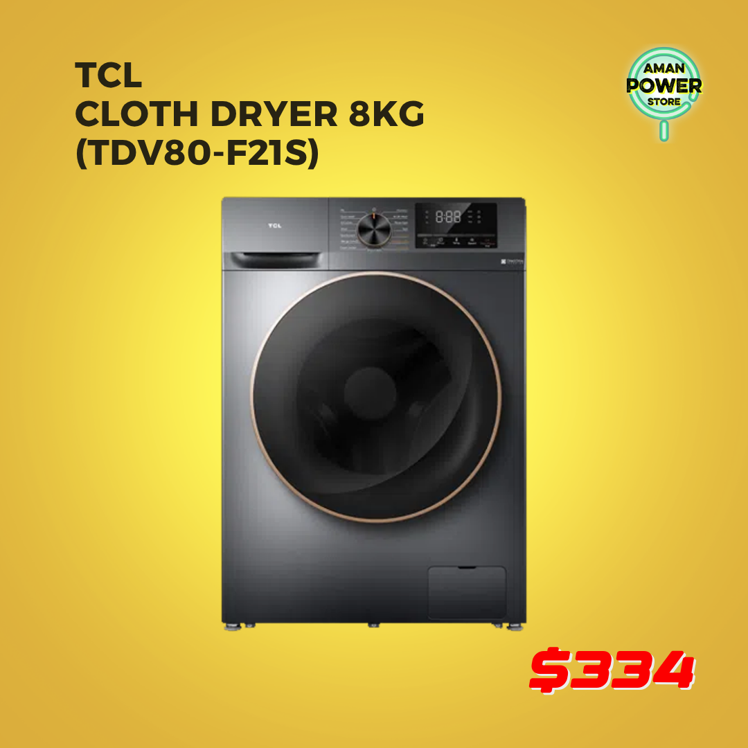 TCL CLOTH DRYER 8KG (TDV80-F21S)