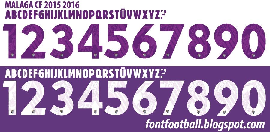 Font Vector Malaga 2015 2016 kit