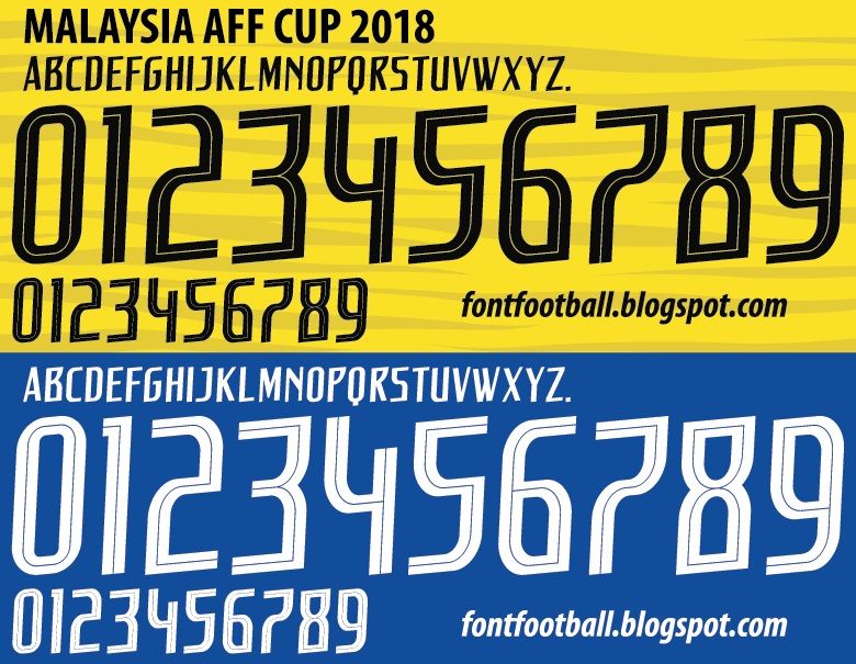 Font Vector Malaysia AFF Suzuki Cup 2018 kit