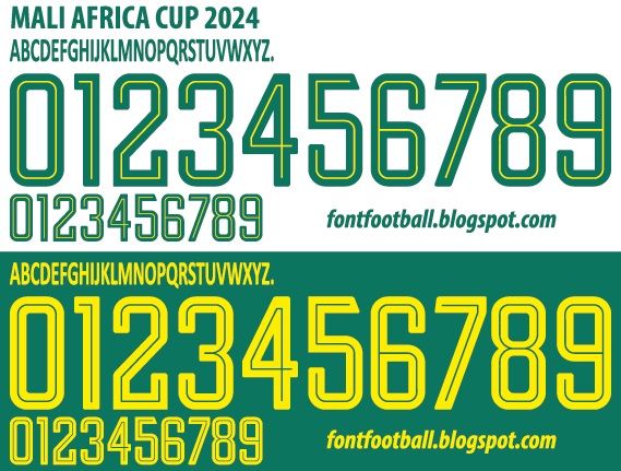 Font Vector Mali Africa Cup 2024 kit