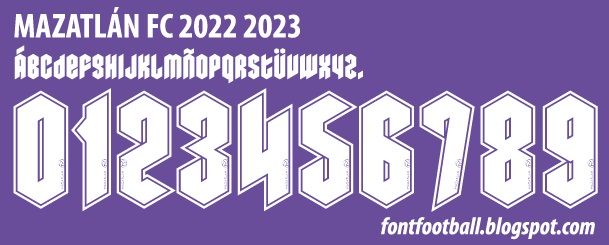 Font Vector Mazatlán FC 2022 2023 kit
