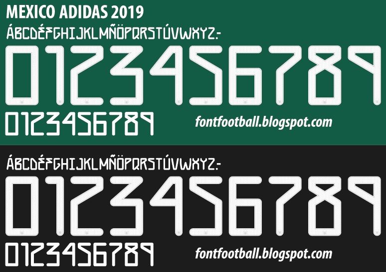 Font Vector Mexico 2019 kit