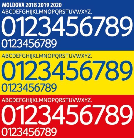 Font Vector Moldova 2018 2019 2020 kit