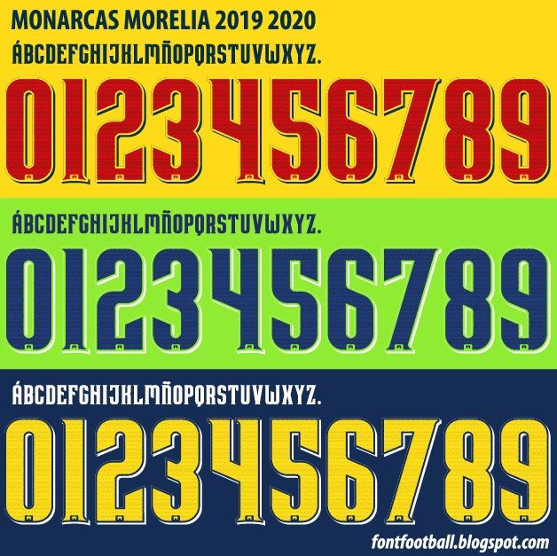 Font Vector Monarcas Morelia 2019 2020 kit