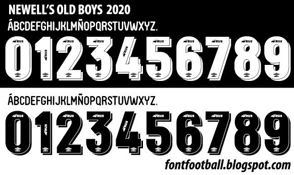 Font Vector Newell's Old Boys 2020 kit