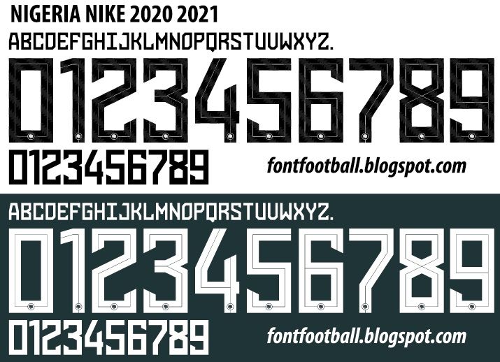 Font Vector Nigeria 2020 2021 kit