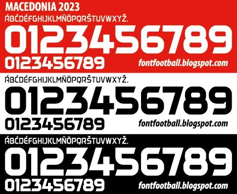 Font Vector North Macedonia 2023 kit