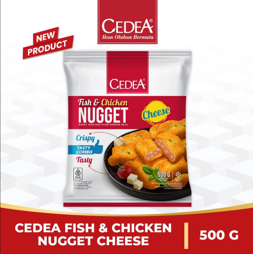  CEDEA Fish And Chicken Sausage Nugget Original 500 g