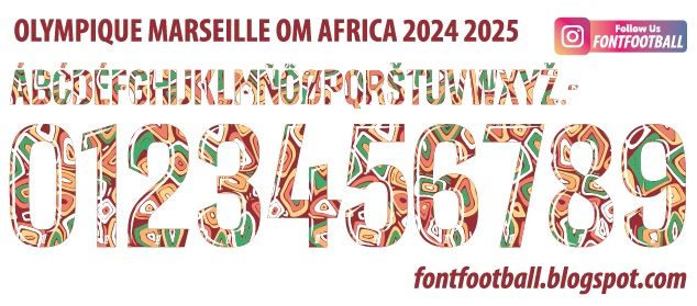 Font Vector Olympique Marseille OM Africa 2024 2025 kit