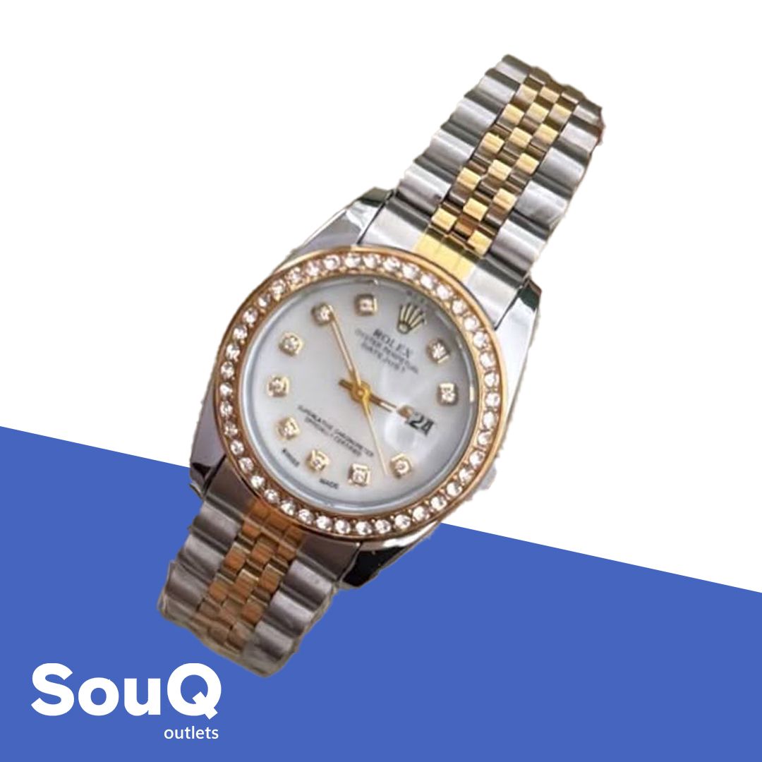 Rolex Datejust Silver & Gold