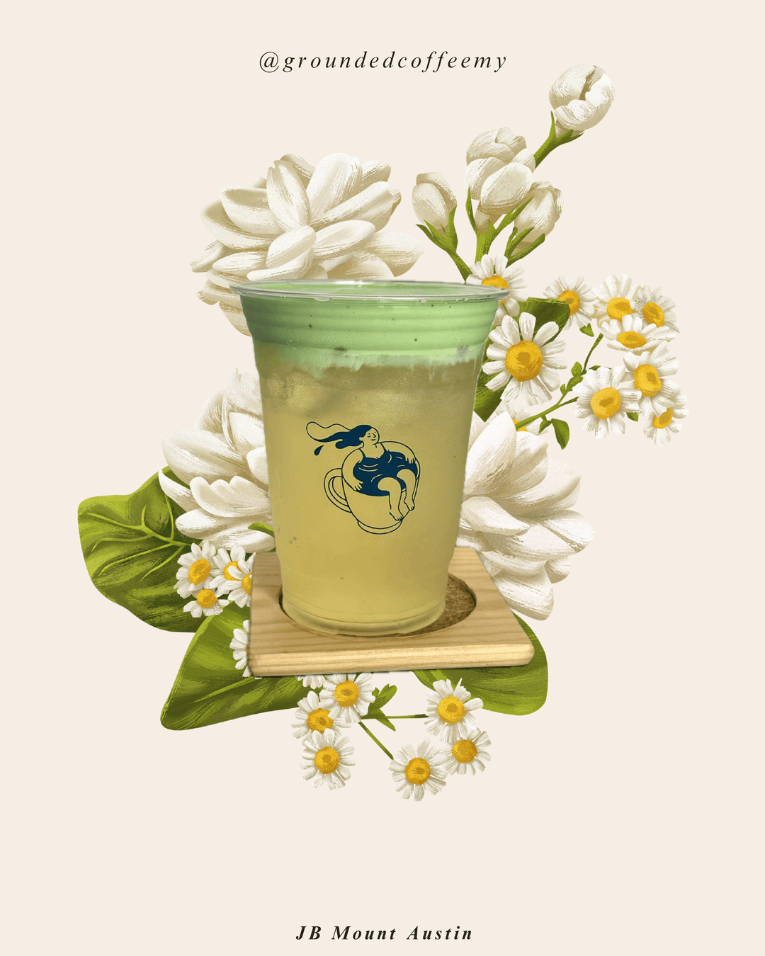 [NEW] Pistachio Jasmine Coconut (Iced)