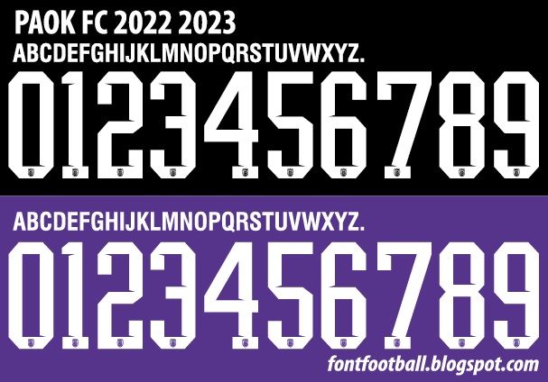 Font Vector Paok FC 2022 2023 kit