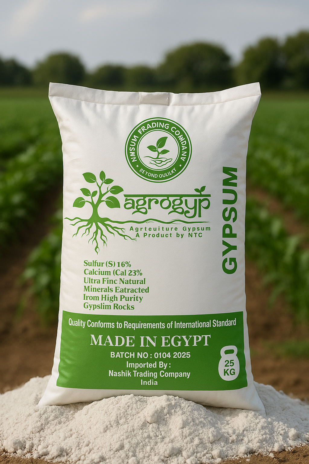 AgroGyp ® : Imported Agriculture Gypsum Powder (25 kg)