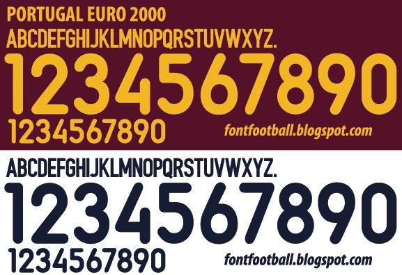 Font Vector Portugal Euro 2000 kit