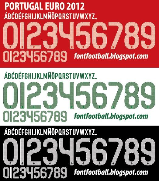Font Vector Portugal Euro 2012 kit