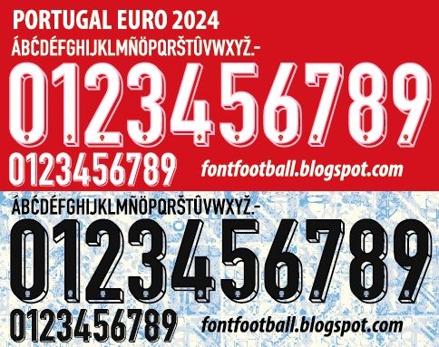 Font Vector Portugal Euro 2024 kit