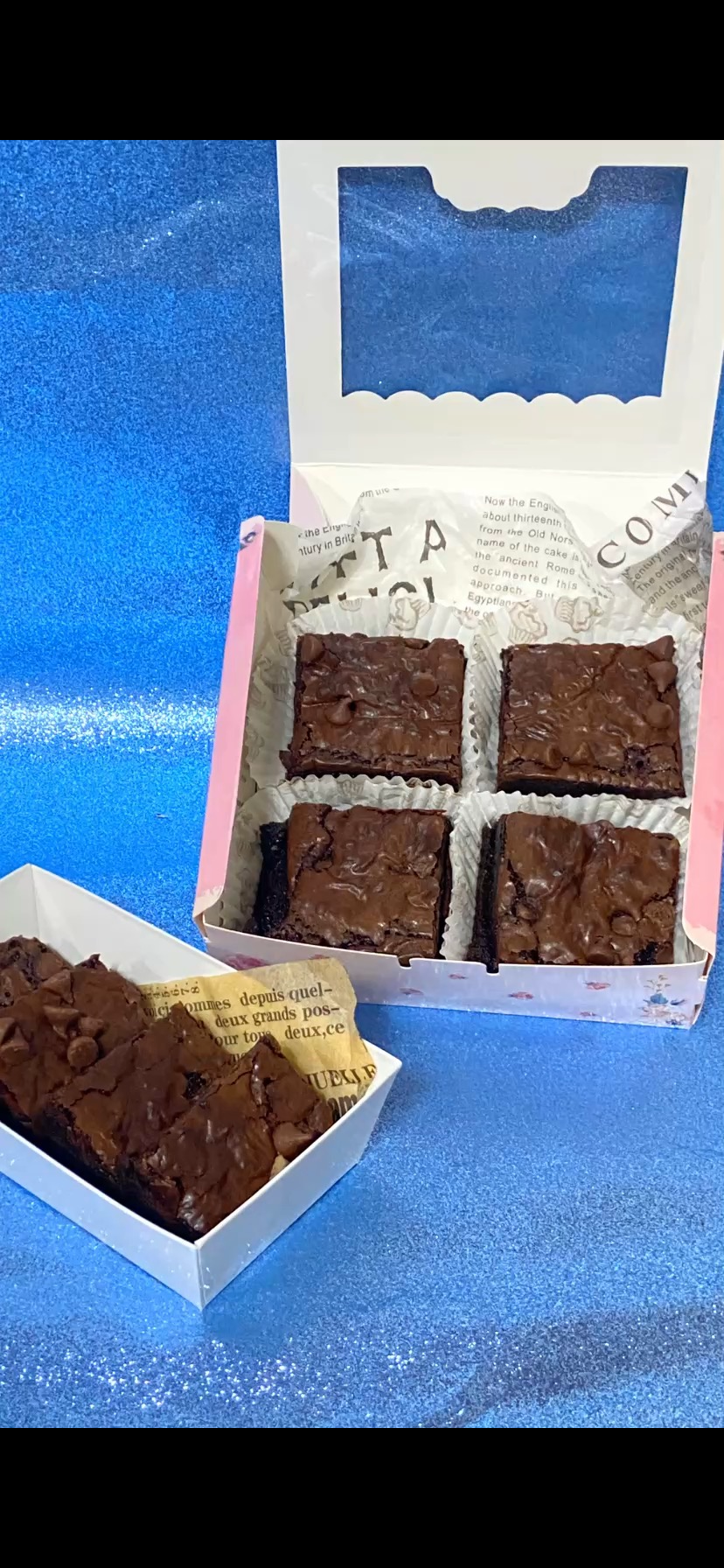 Dark chocolate brownies
