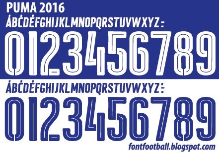 Font Vector Puma 2016 kit