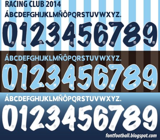 Font Vector Racing Club 2014 kit