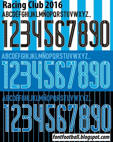 Font Vector Racing Club 2016 kit