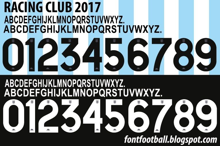 Font Vector Racing Club 2017 kit