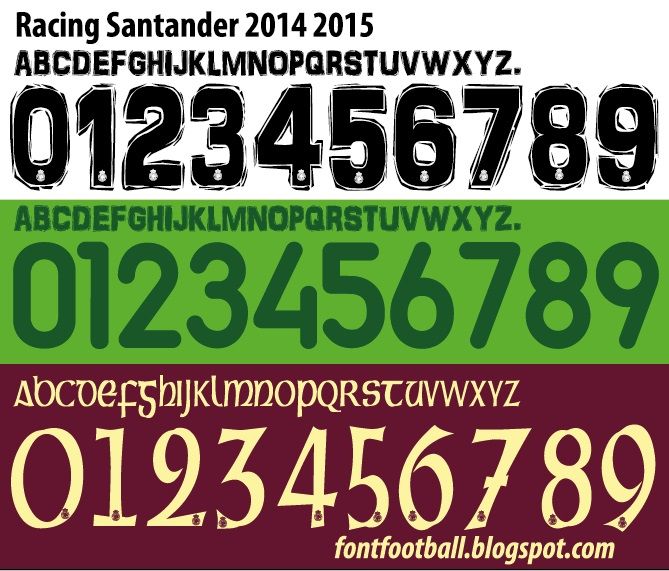 Font Vector Racing Santander 2014 2015 kit