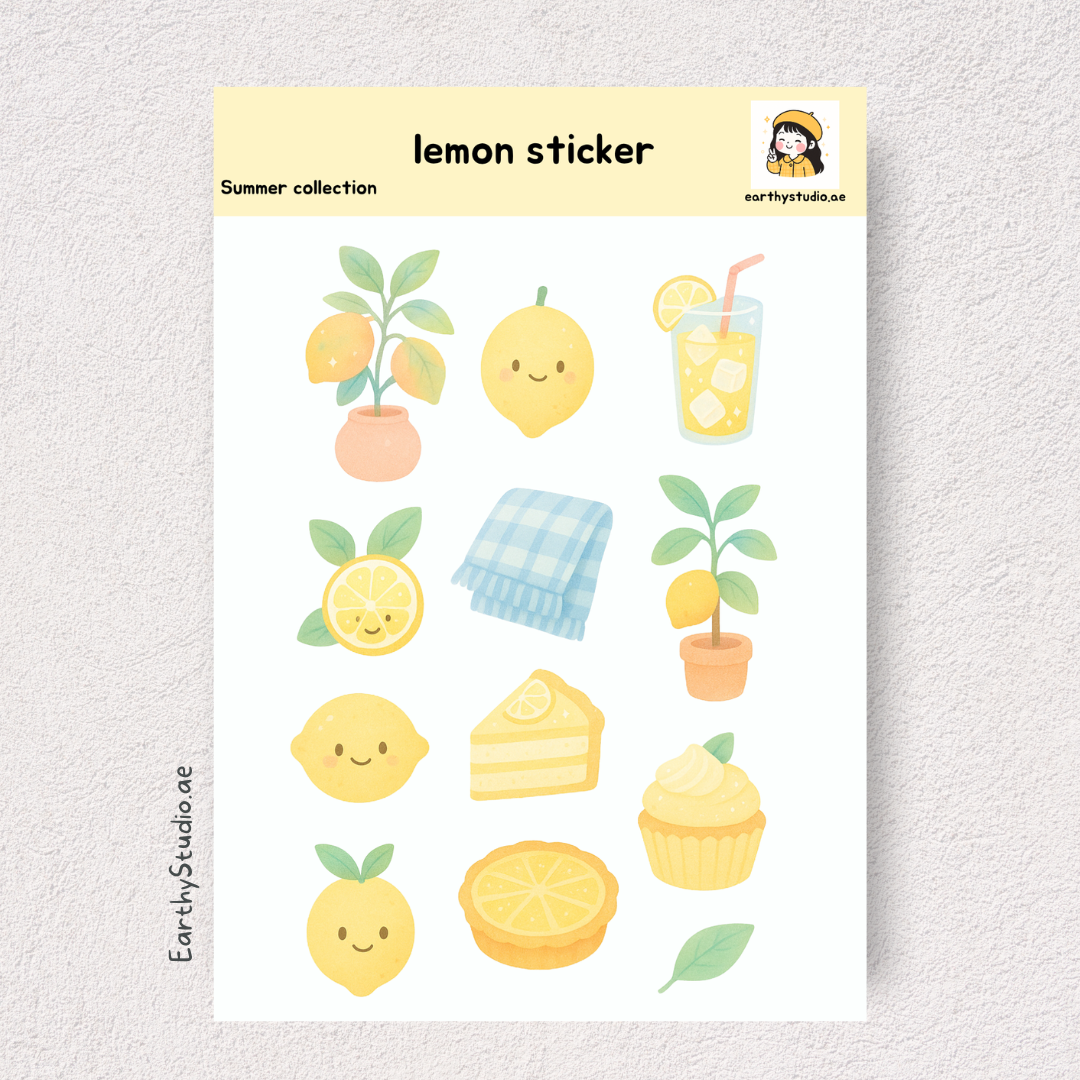 Lemon sticker sheet #2