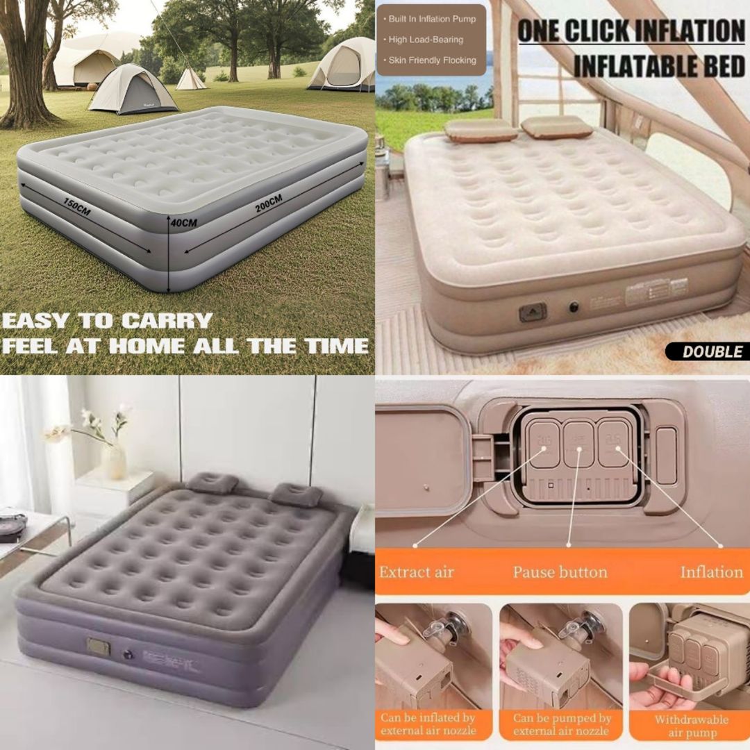 Practical & Stylish Inflatable Double Bed