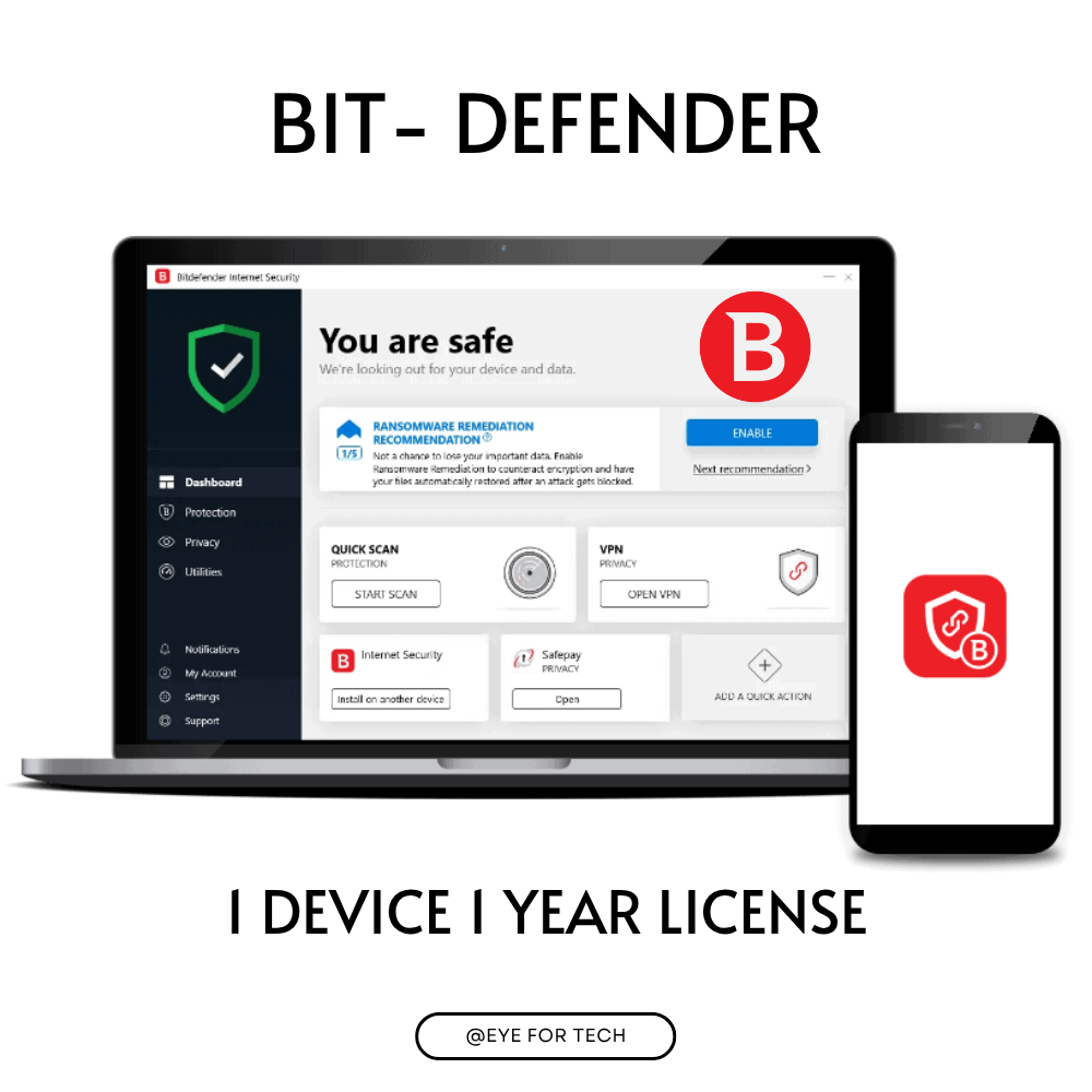 BITDEFENDER - TOTAL PROTECTION 1 PC