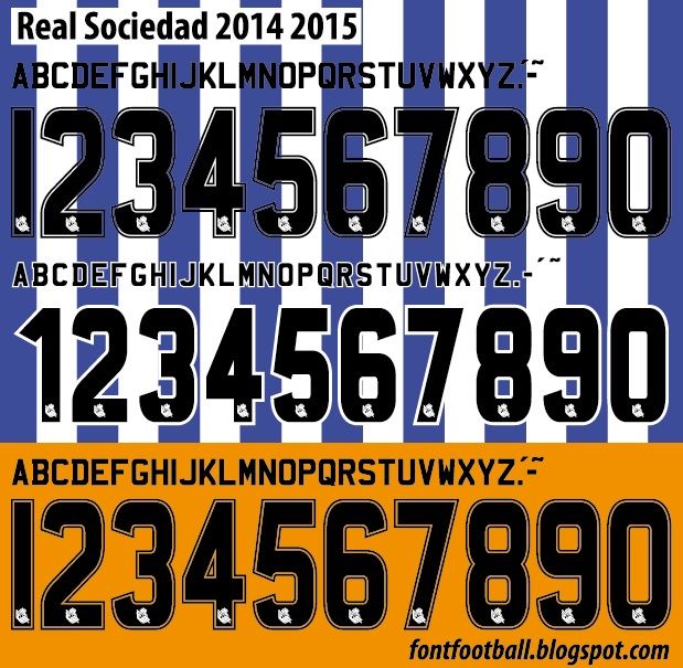 Font Vector Real Sociedad 2014 2015 Kit