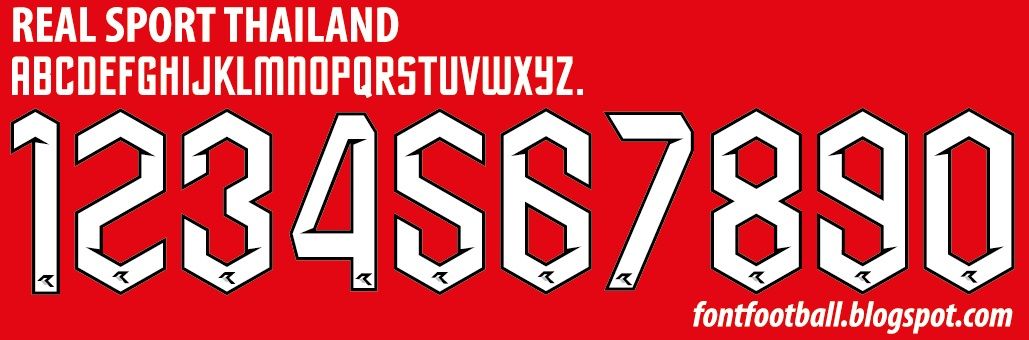 Font Vector Real Sports Thailand kit