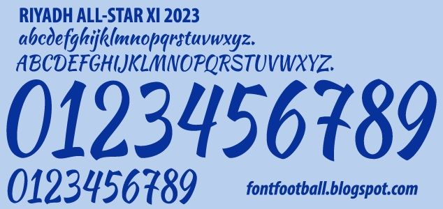 Font Vector Riyadh All-Star XI (Al Nassr Al Hilal) 2023 kit