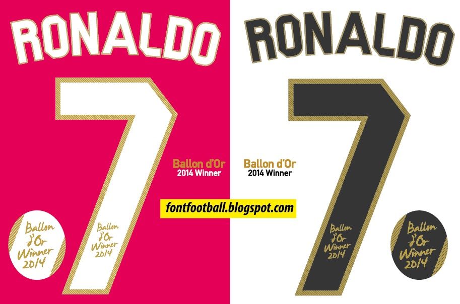 Vector Ronaldo Ballon d'Or 2014 Winner Real Madrid 2014 2015 kit
