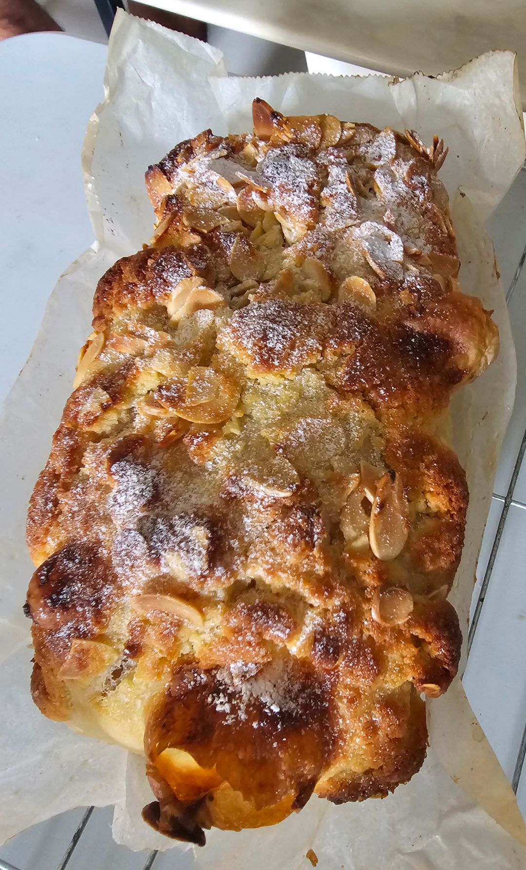 Almond "Croissant" Sourdough Focaccia
