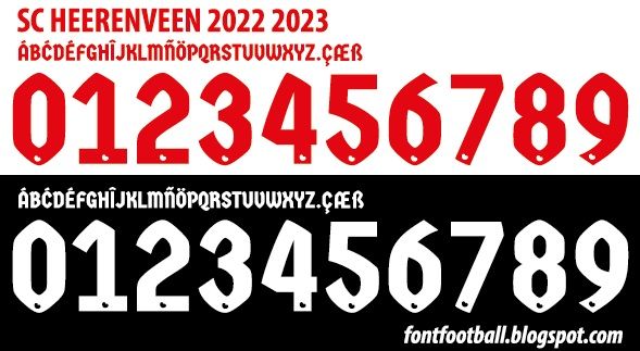 Font Vector SC Heerenveen 2022 2023 kit