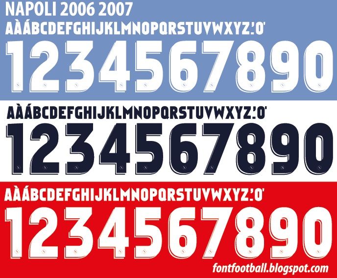Font Vector SSC Napoli 2006 2007 kit