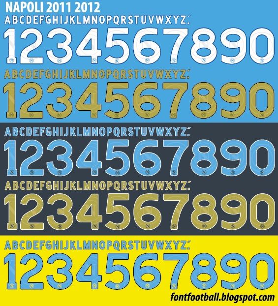 Font Vector SSC Napoli 2011 2012 kit