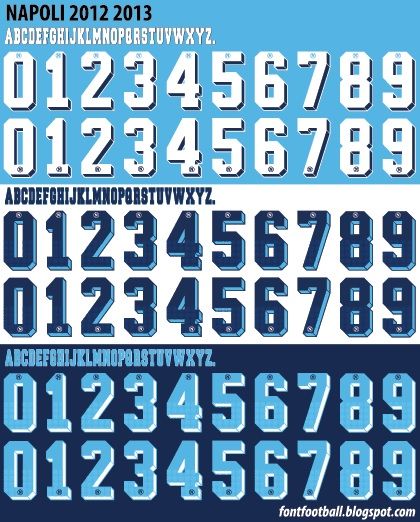 Font Vector SSC Napoli 2012 2013 Kit