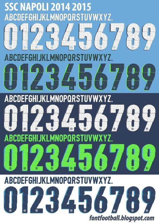 Font Vector SSC Napoli 2014 2015 Kit