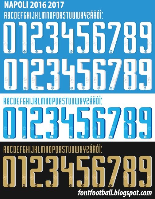 Font Vector SSC Napoli 2016 2017 kit